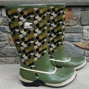 Sorel tall graphic  rain boot